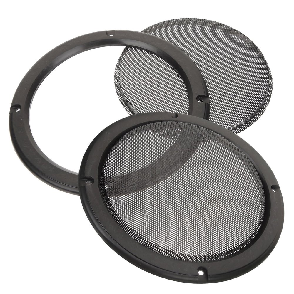 Angoily 2pcs Car Speaker Protective Mesh Cover Subwoofer Grills for Enhanced Audio Easy Installation for Home and Vehicle Speakers
