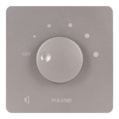 Serounder 50W Volume Control Knob, 5 Gears Tuning Professional Controller for Home Speakers, Flame Retardant PC Material with Simple Wiring, Stable Output (Grey)
