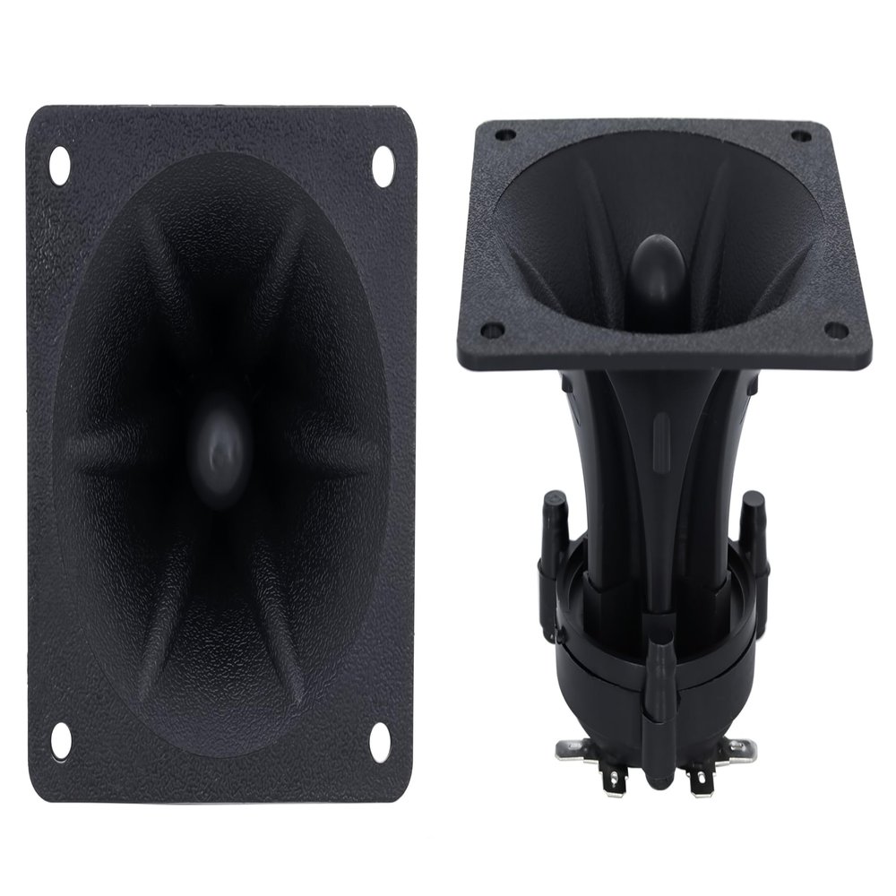 honselia 3in Piezoelectric Horn Tweeter, 150W 85mm x 85mm Piezo Tweeter Ceramic Audio Horn Speaker Pair of 2 Treble Buzzer