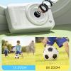 Digital Camera, 1080P 40MP 8X Digital Zoom Zoom Digital Camera, 2.4 Inch Screen CCD Card Camera, AF aUto Focus, and Automatic Recognition (White) view 4