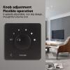 Serounder 50W Volume Control Knob, 5 Gears Tuning Professional Controller for Home Speakers, Flame Retardant PC Material with Simple Wiring, Stable Output (Black) view 2