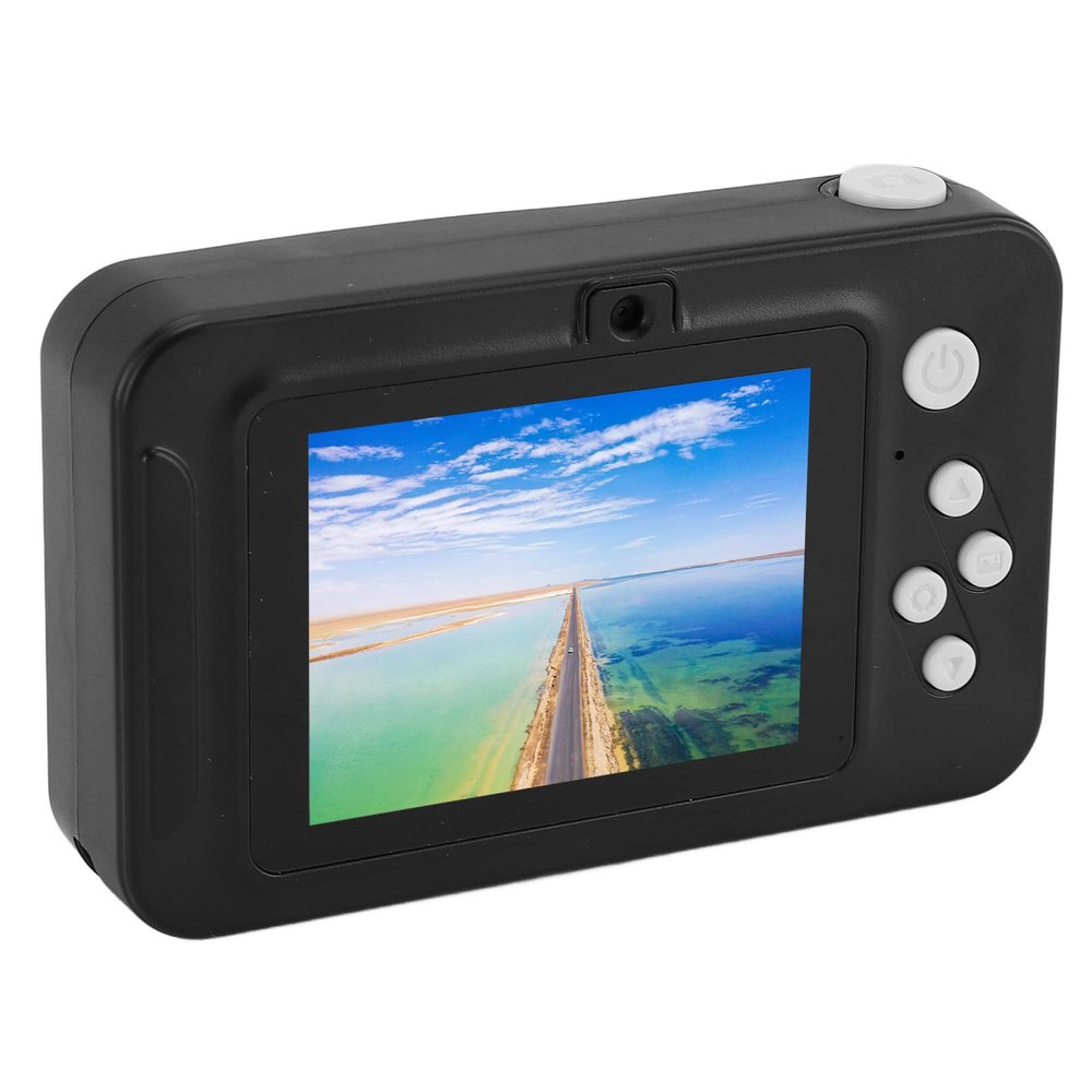 Digital Camera, 1080P 40MP 8X Digital Zoom Zoom Digital Camera, 2.4 Inch Screen CCD Card Camera, AF aUto Focus, and Automatic Recognition (Black)