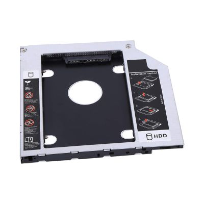 9.5mm Aluminum Enclosure A for Laptop Hard Drive Bay SSD Ical DVD Conversion Kit Compatible with SSD Drive Internal Hard Disk Drive Bay Adapter
