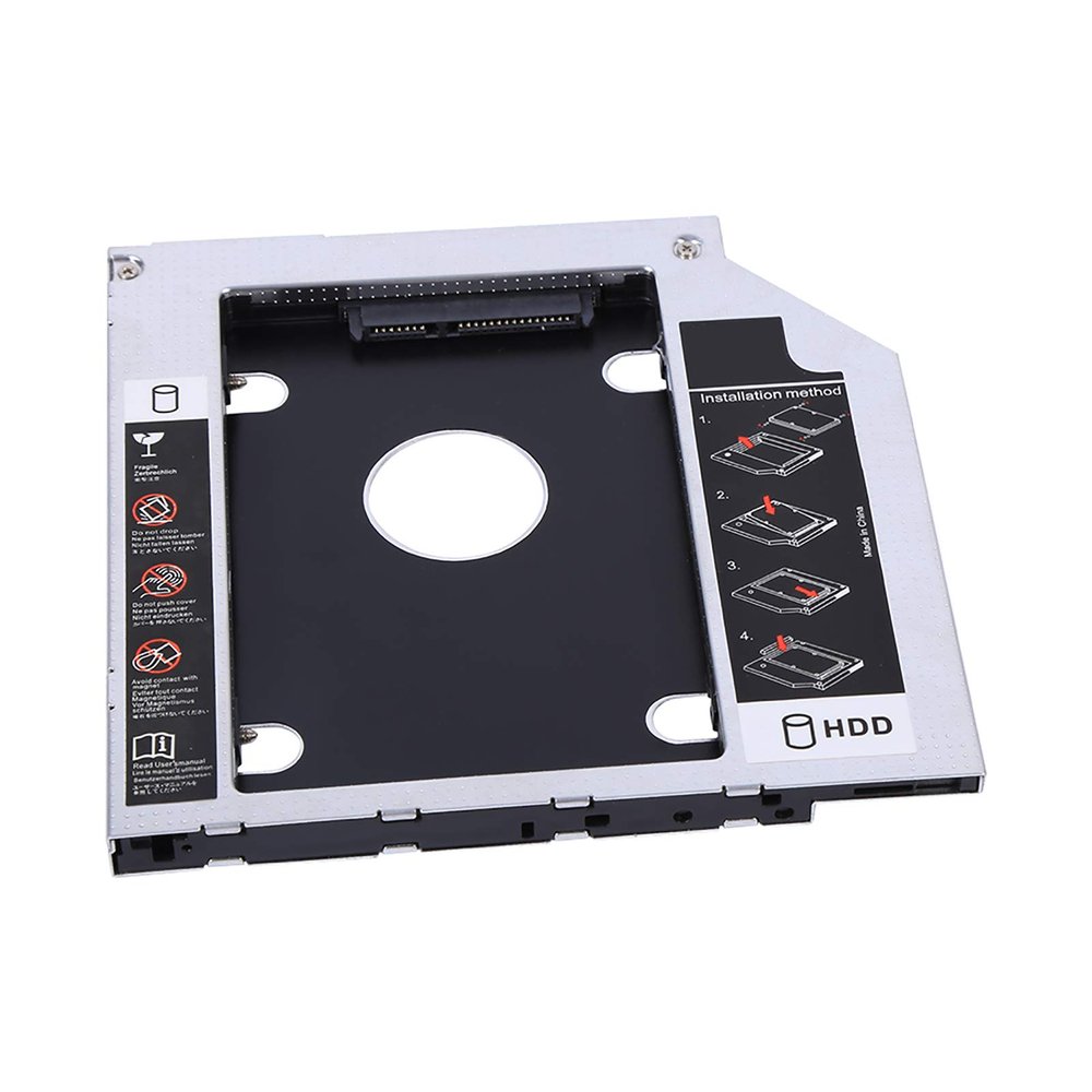 9.5mm Aluminum Enclosure A for Laptop Hard Drive Bay SSD Ical DVD Conversion Kit Compatible with SSD Drive Internal Hard Disk Drive Bay Adapter