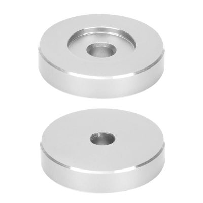 Turntable Adapter, Record Accessories, Large Hole Aluminum Conversion Sheet, Stable and for 7 Inch Record Turntable (Silver)