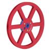 7 Inch Nab Aluminum Metal Reel 6 Holes Universal Sound Tape with Silver Stainless Steel Screws for 1/4 Tape Decks, Great Replacement for Damaged Reel to Reel (Red) view 1