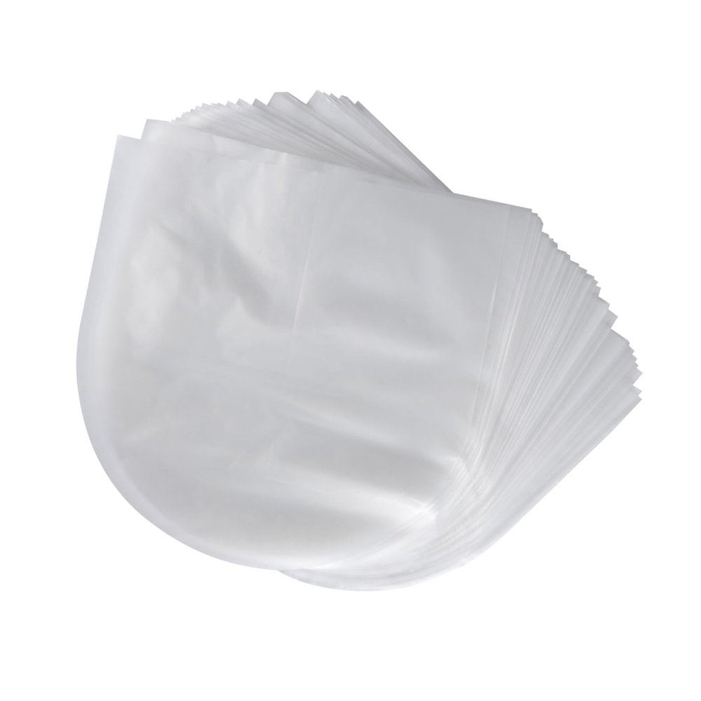 Denash Record Bag PE Record Covers WearResistant 50 Pieces AntiStatic High Clarity for LD Office