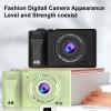 1080P HD Digital Camera, IPS HD Color Display, 8X Zoom and Prevent Shake Function, Small and Portable, Digital Camera with Supplementary Light, AF Focusing Technology (Black) view 3