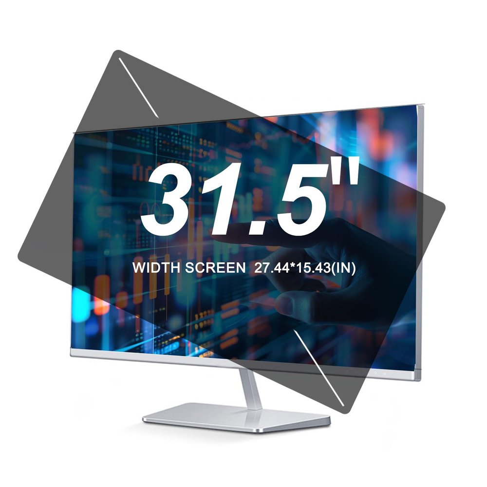 TYLGDSGS Computer Privacy Screen Filter 31.5 Inch Privacy Screen Protector Compatible 16:9 Widescreen Computer Monitor, Anti Scratching/Anti Glare/Anti Blue Light-Data Confidentiality Protection