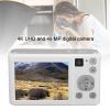 48MP 4K UHD Digital Camera, Compact Travel Camera with 2.8in Screen, 16X Digital Zoom, 256G Memory Card Support, Front Rear Dual Camera for Travel (White) view 2