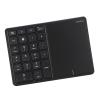 Cuifati Numeric Keypad with Touchpad, 2 in 1 22 Keys 2.4G Touchpad Bluetooth 4.2 Number Pad, Type C Charging 500mAh Accounting Keyboard, for Laptop, PC, Desktop, Study, Work (Black) view 1