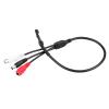 Audio Pickup Microphone, High Sensitivity Plastic Mini Microphone Audio Pickup Device, CCTV DVR Microphone Cable for TV view 1
