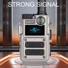 Global-PTT 2-Pack 4G Push to Talk Over Cellular Radio Walkie Talkie - Pre-Installed SIM Cards, Nationwide Coverage Unlimited Distance, Audio, TFT LCD Display, Reliable & Durable (Silver) view 2