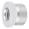 Mic Stand Adapter, Mic Adapter Aluminium Alloy Microphone Adapter Without Barbs for Microphone Stand Mount (Silver F5B) view 1
