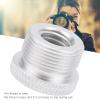 Mic Stand Adapter, Mic Adapter Aluminium Alloy Microphone Adapter Without Barbs for Microphone Stand Mount (Silver F5B) view 2