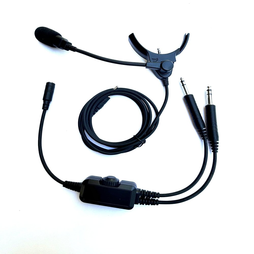 Crystal Mic Pro V for WH-1000XM4 (Dual Plugs for General Aviation)