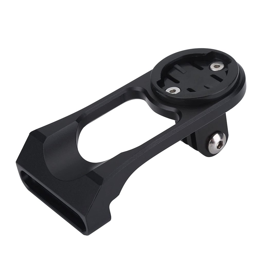 Alomejor Stem Extension Mount Holder for Computer & Sports Camera for Bryton Cateye with Direct Wide Slot Design (Black)