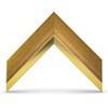 Modern Gold Leaf 32" Slim Deco TV Frame - Compatible ONLY with Samsung The Frame TVs (Fits 2021-2025, LS03A, LS03B, LS03C, LS03D, LS03FA) view 3