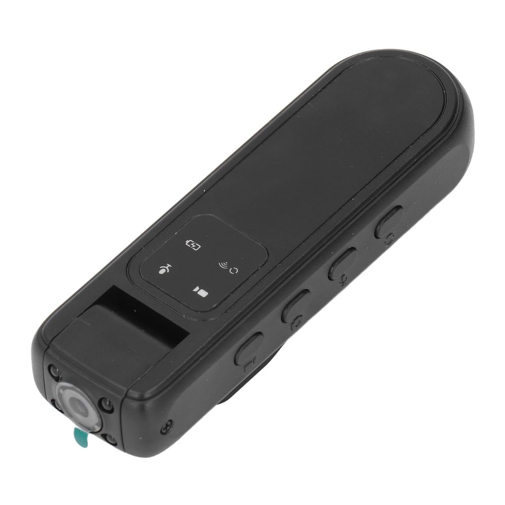 VINGVO Action Camera, Pocket Camera Body Worn Camera Body Camera Rotatable Lens Infrared Night Portable Camera Wearable Video Recorder Body Cam