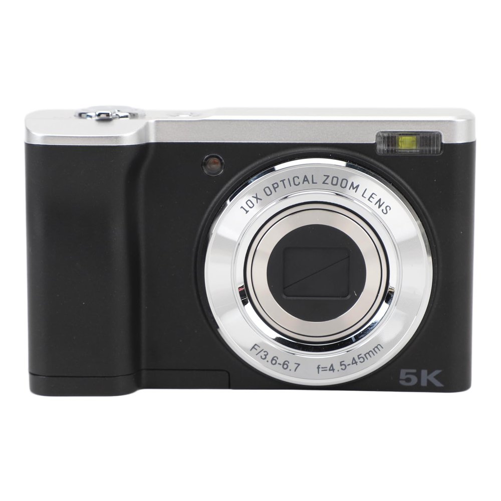 GOWENIC Digital Camera 5K, Front 16MP Camera Rear 12MP Camera Auto Focus 10x Optical Zoom Anti Shake with 2.8 Vlogging Camera, for Video Creation and Live Streaming