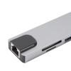 8 in 1 Type C Hub with 4K HD Multimedia Interface, USB 3.0, RJ45, 87W PD, Memory Card Adapter for Pro, Type C Docking Station view 3