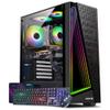 AQVIN Gaming PC - AQ50 - Intel Core i7 Upto 4.00GHz, RTX 3050 6GB GPU, 24 inch Gaming Curve Monitor, 32GB with 1TB SSD, Windows 10 Pro view 2