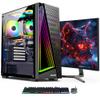 AQVIN Gaming PC - AQ50 - Intel Core i7 Upto 4.00GHz, GTX 1660 Super 6GB GPU, 24 inch Gaming Curve Monitor, 32GB with 1TB SSD, Windows 10 Pro view 1