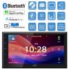 JVC KW-M595BT Double DIN 6.8" WSVGA LCD Touchscreen Bluetooth USB/AM/FM Stereo Digital Media Receiver Bundle Combo with Two Pairs (Qty 4) 6x8 300W 2-Way Coaxial Car Audio Speakers, Speaker Wire view 2