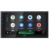 JVC KW-M595BT Double DIN 6.8" WSVGA LCD Touchscreen Bluetooth USB/AM/FM Stereo Digital Media Receiver Bundle Combo with Two Pairs (Qty 4) 6x8 300W 2-Way Coaxial Car Audio Speakers, Speaker Wire view 3