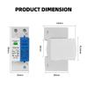 Boartechs Voltage Surge Arrester Device AC SPD 1P+NPE 40KA 50KA T1 T2 385V 275V 255V House Surge Protector Protective Low-Voltage Device Lightning Arrester(385V) view 3