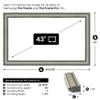 Industrial Nickel 43" Deco TV Frame for Samsung The Frame/Pro TVs view 4