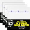 (100) 10" Record Inner Sleeves - 3-Layers of Archival Quality, Anti-Static HDPE with Rice Paper Enclosed Insert for Extra Rigidity #10IM view 1