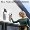 AOSU Solar Security Cameras Wireless Outdoor - 3K 5MP Home Security Camera, 360 Panoramic View, 400-Lumen Floodlight Camera, Color Night Vision, WiFi Cameras, Auto Tracking, AI Human Detection,2 Pack view 2