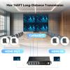 CENMATE 1x4 HDMI Extender Splitter, Up to 165FT Over CAT5e/6/7, 8 Channel Transmission with 1 HDMI Loop Out, Supports IR, 3D, HDCP, EDID, POC view 2