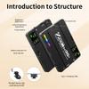 Andoer Pocket RGB Video Light Photography LED Fill Light 2500K-9000K Dimmable 22 Scene Effects Video Conference Light for Computer Tablet Phone DSLR Camera Built-in Battery with Phone Holder view 3