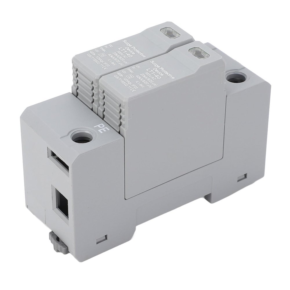385V Protective Device, 2P 40KA LT1-40, AC Voltage Protector with Overcurrent Overvoltage Protect, Efficient Design for Thunder Protect