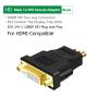 24+1 DVI Male to HDMI-Compatible Female Converter to DVI Adapter Support 1080P HD 24+5 DVI to Fit Compatible PC HDTV Projector Adapte(B) view 2