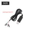 Respicefinem USB to COM TTL Serial Adapter PL2303HX RS2 Upgraded Converter Cable Light Weight Convenient for STC Download view 2