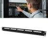 Dpofirs 25 Port Patch Panel CAT3, Anti Interference, RJ11 Through Coupler 25 Ports Anti Interference Gold Plated Pin CAT3 Patch Panel for 19 Inch Rack Cabinet view 4