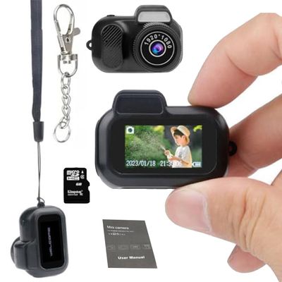 Galatee Keychain Camera, 1080P mini Pixel, Micro mini DV/Camcorder, Portable Chain with Eight Filters, Long Battery Life for Indoor and Outdoor use (32G)