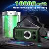 Dual Power Emergency Radio Bundle: 2X 10000mAh Hand Crank & Solar Radios  Stay Prepared and Connected in Any Crisis view 2