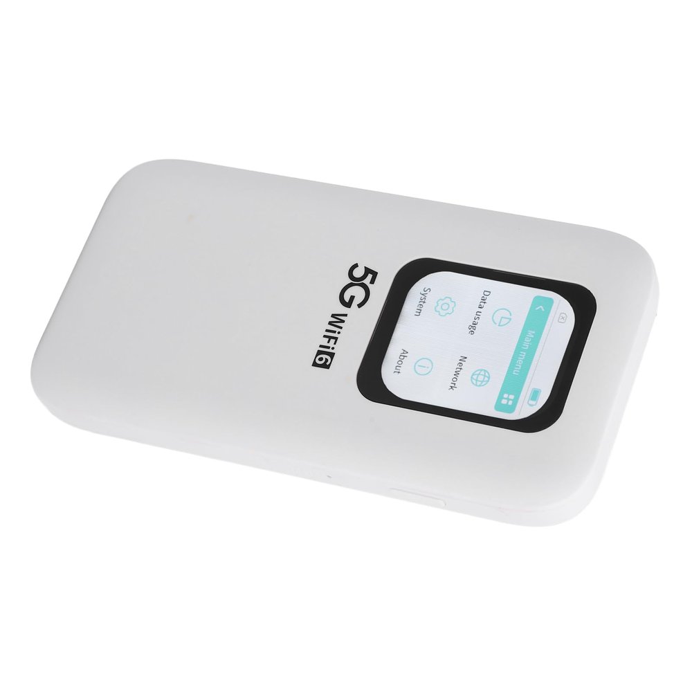 5G Mobile Hotspot, Band WiFi6 Hotspot Device High Speed with Nano SIM Card Slot, Up to 16 Devices, Portable Touch Screen Wi Fi Router for Travel