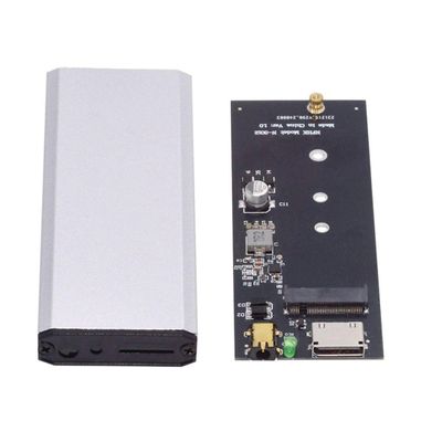 chenyang M.2 NVME/AHCI PCIe SSD to Oculink SFF-8612 SFF-8611 Hard Disk Enclosure Case Converter Adapter with SFF-8611 Data/DC Power Cable