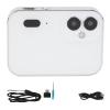 64MP 4K Digital Camera for Photography, Compact Camera White, 128G Expandable, 3 Inch Touch Screen, 3600mAh, OTG view 2