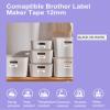 6 Pack Label Maker Tape 12mm 0.47 Laminated White Replacement for Brother P-Touch Label Tape TZe-231 Compatible with Brother P Touch Label Maker PT-D210 PT-H110 PT-D220 PT-D400 view 2