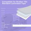 6 Pack Label Maker Tape 12mm 0.47 Laminated White Replacement for Brother P-Touch Label Tape TZe-231 Compatible with Brother P Touch Label Maker PT-D210 PT-H110 PT-D220 PT-D400 view 3