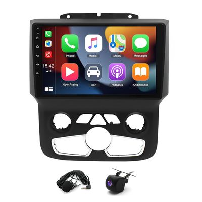 2+32G Double Din Car Stereo Radio Compatible with Ram 1500 2500 3500 2013-2019,9 "Touchscreen Car Radio Audio Receiver with Wireless Android Auto Support Bluetooth,SWC,Camera,GPS Navigation