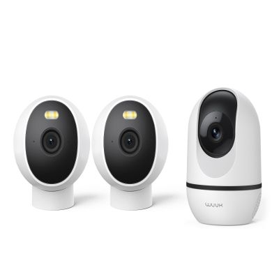 WUUK Magnetic Security Camera and Pan Tilt Camera Bundle