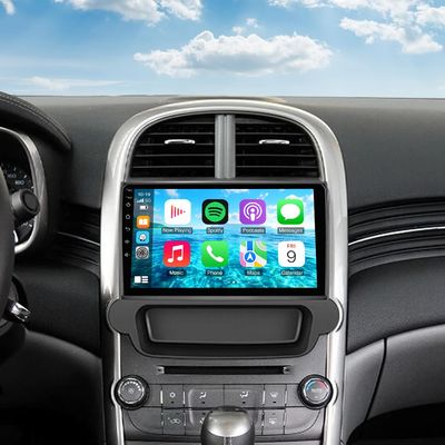 2+32G Wireless Car Play Double Din Car Stereo Radio Compatible with Malibu 2011-2015,9 "Touchscreen Radio Audio Receiver with Wireless Android Auto Support Bluetooth,SWC,Camera,GPS Navigation