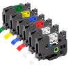 6 Pack P Touch Label Tape Compatible for BrotherTze-231 Tze-131 Tze-431 Tze-531 Tze-631 Tze-731 12mm 0.47 Inch Laminated, for Brother PT-H110 PTH110BP PT-H200BP Label Maker view 1